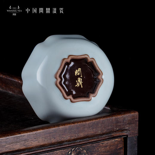 问鼎汝瓷鼎峰系列紫金釉经典款月白老款大菩提杯 商品图3