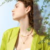 ZEGL设计师都市焕趣系列淡水珍珠叠戴项链女轻奢小众猫眼石锁骨链 商品缩略图4