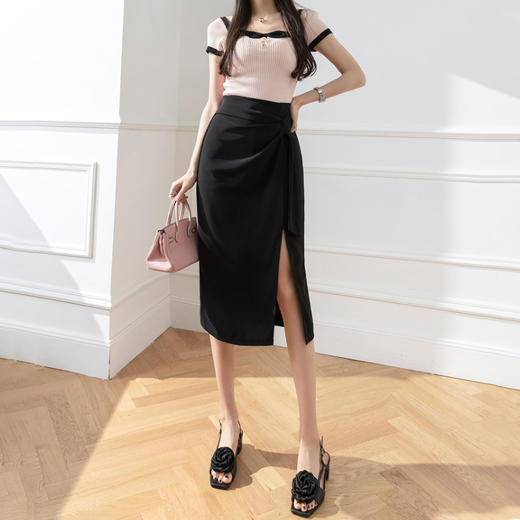 Avann 3款衬衫+阔腿裤+系带开叉西装半裙 商品图7