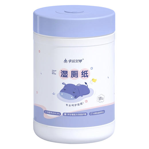 拍1发3！120抽桶装湿厕纸 女性私处护理 擦屁屁湿厕巾 家庭大桶装卫生洁厕纸 商品图4