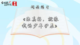 阅读练习：《你真好，就像我的少年伊辰》