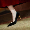 复古细跟婚鞋，法式高跟鞋HBP-1382 商品缩略图5