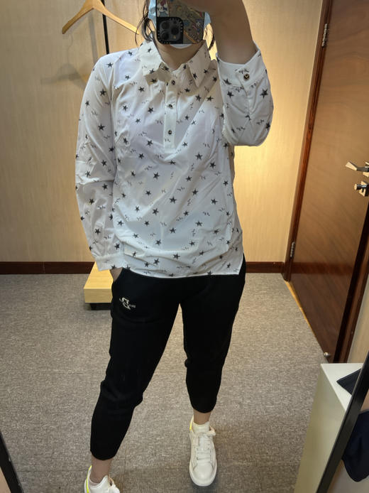 【爆款】针丝缘春新款弹力星星显瘦休闲气质弹力轻薄不沾身衬衫8196 商品图4