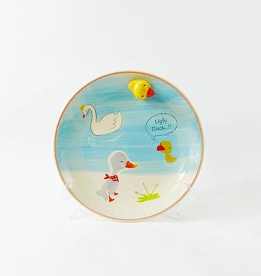 泰国进口儿童陶瓷餐具丑小鸭马克杯小碗点心盘 商品图3