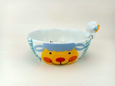 泰国进口儿童陶瓷餐具卡通立体小绵羊水杯马克杯饭碗盘 商品图4