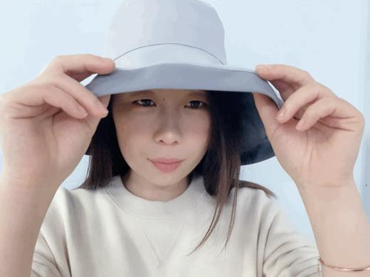 【赠防晒面罩】PSQUEEN科技冰感防晒帽 修饰脸型  科技防晒纤维  加长帽檐 亲凹出小V脸 双面撞色双面固定 FX 商品图11