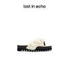[断码]lost in echo设计师品牌胶囊系列麻花结分趾厚底人字拖鞋 商品缩略图1