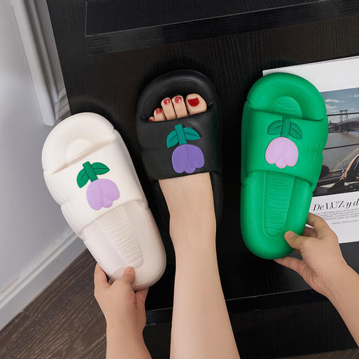 「数款可选」拖鞋女夏季居家可爱踩屎感情侣室内家用洗澡防滑软底凉拖鞋男 商品图1