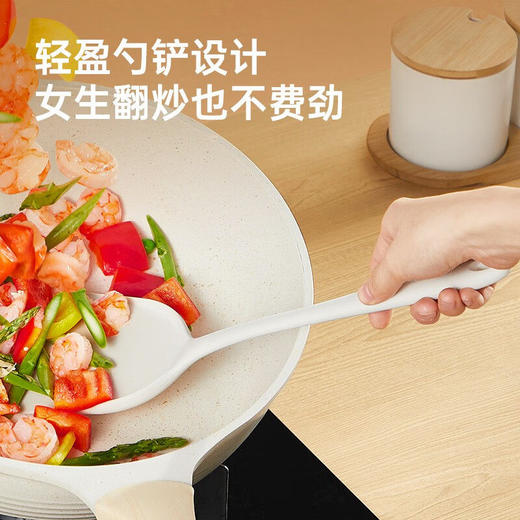  炊大皇 硅胶锅铲不粘锅炒锅煎锅平底锅专用炒菜铲子 耐高温握感舒适 商品图3