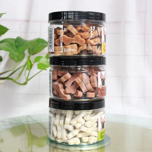 亚禾成犬洁齿骨220g 磨牙骨牛肉味/鸡肉味/牛奶味 狗狗零食 商品图1