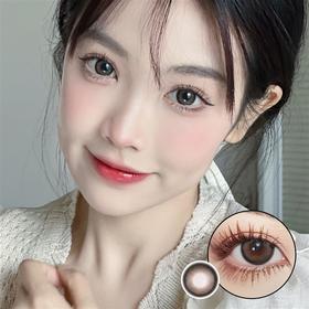 Kikicon正品月抛 | 杏色奶糕美瞳 | 直径14.5着色14.2| 新国货