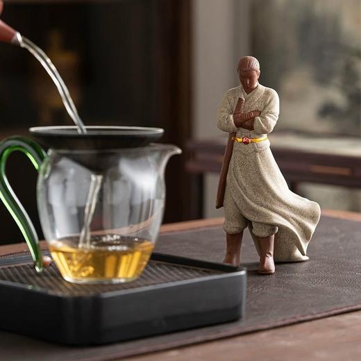 锦绣-创意侠客行粗陶茶滤茶叶过滤家用功夫茶具茶漏茶隔茶器配件茶宠摆件 商品图4