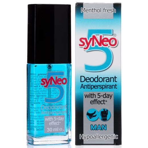 德国syNeo水耐止汗露 腋下去狐臭净腋臭异味持久干爽男女通用无香味款50ml 商品图0