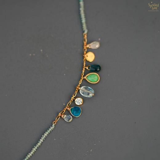 SpoiledBrat Jewelry春意蓝色渐变项链 商品图1