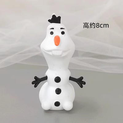 公主摆件 装饰 公仔 艾莎雪宝插件美人鱼公主灰姑娘水冰月美少女战士 商品图2