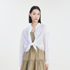 谜底薄款衬衫长袖女2023夏新款H型后背系带纯色衬衣防晒232MC0602 商品缩略图0