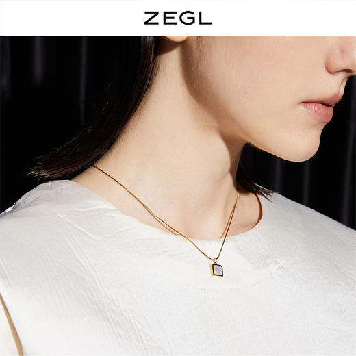 ZEGL巴洛克猫眼石项链女轻奢小众复古吊坠高级感锁骨链颈链配饰品 商品图2