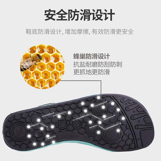 【会呼吸的好鞋！ 沙滩袜鞋】男女潜水浮潜儿童涉水溯溪游泳鞋软鞋防滑防 商品图4