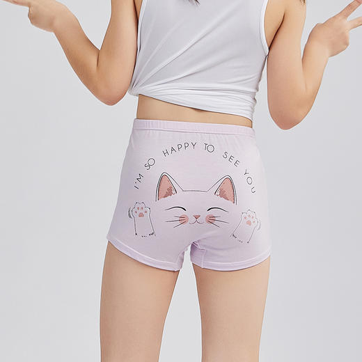 都市丽人眯雅佳基础系列人棉平角裤童装内裤JK3203 商品图2