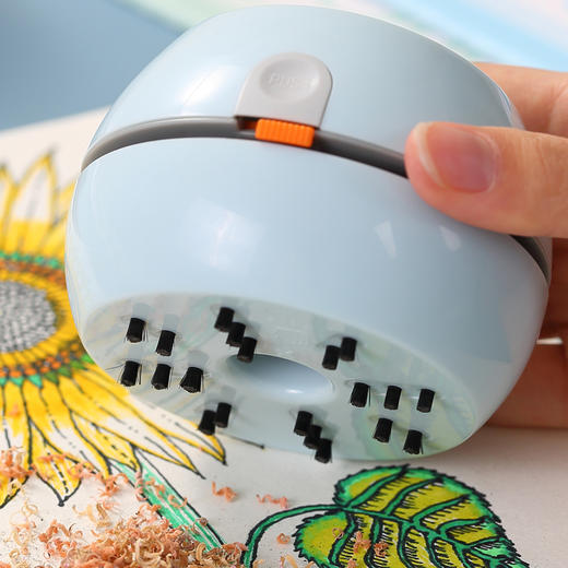 齐心 L830 吸尘器 85*57mm桌面清洁器铅笔橡皮屑桌面吸尘器1个 商品图4