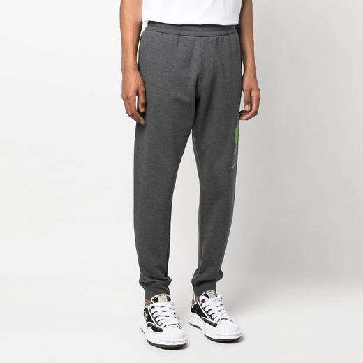 VERSACE 范思哲 男士棉质美杜莎徽标印花休闲运动裤 深灰色 1008536 1A06119 1E210 商品图1