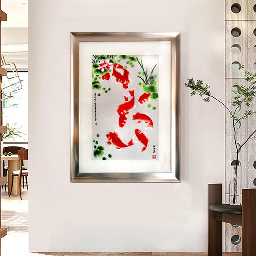 苏绣《富贵九鱼图》非遗传承中华国礼 商品图1