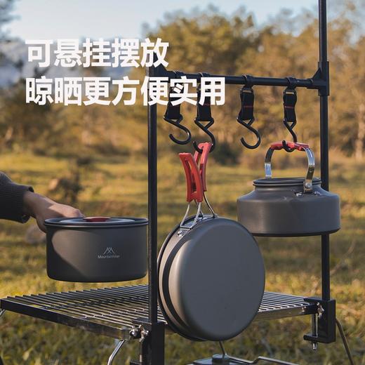 山之客(MOUNTHIKE) 户外露营套锅 野营自驾游炊具锅具水壶煎锅大锅野餐装备 五件套 商品图3