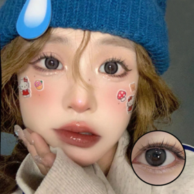 Cheoco正品月抛 | 奶糖灰美瞳 | 直径14.5着色13.8 | 新国货