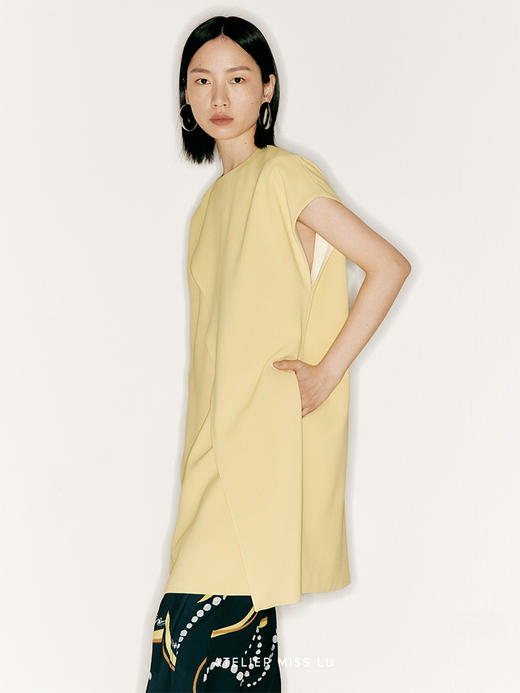 【郁金香】假两件落肩袖廓形连衣裙/23000038 商品图3