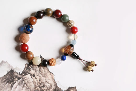 ZGT0062-1°十八子多宝珠串 风度款（男） 商品图0