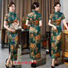 老上海复古民族风传统长款宽边旗袍2023春新款改良中老年女士旗袍 商品缩略图1