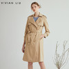 VIVIAN LIU R2313106春女装新款翻领宽松经典气质高级感长款风衣 商品缩略图0