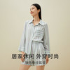 【不易皱真丝】100%桑蚕丝时尚竖条纹可外穿家居服真丝睡衣套装女金三塔  YSFDB201 商品缩略图2