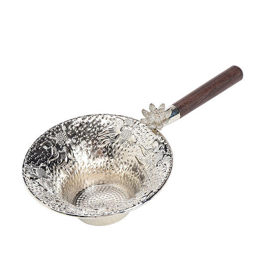 锦绣 高档锤纹茶漏创意茶水过滤器茶隔滤网茶道配件 商品图0