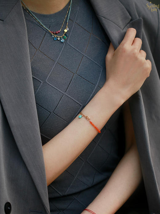 SpoiledBrat Jewelry碱水面包系列 撞色手链 商品图2