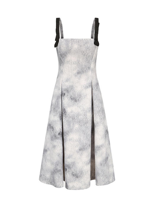 【迷雾森林】品牌定制印花撞色吊带A字大摆连衣裙/23000026A 商品图4