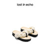 [断码]lost in echo设计师品牌胶囊系列麻花结分趾厚底人字拖鞋 商品缩略图0
