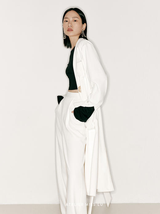 【白珍珠】大口袋造型风衣外套/23000042 商品图2