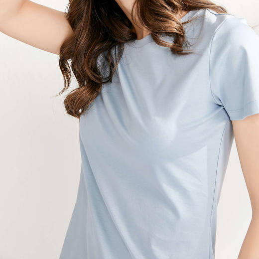 【99元任选2件】双面丝光棉T恤｜ 内搭小能手 平整丝滑面料 冰凉亲肤 做工细致用心 圆领v领两款任选 商品图7