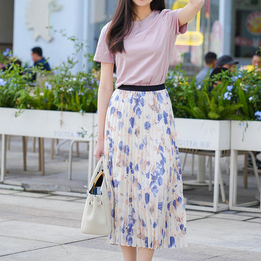 Avann油画色彩百褶裙 商品图11