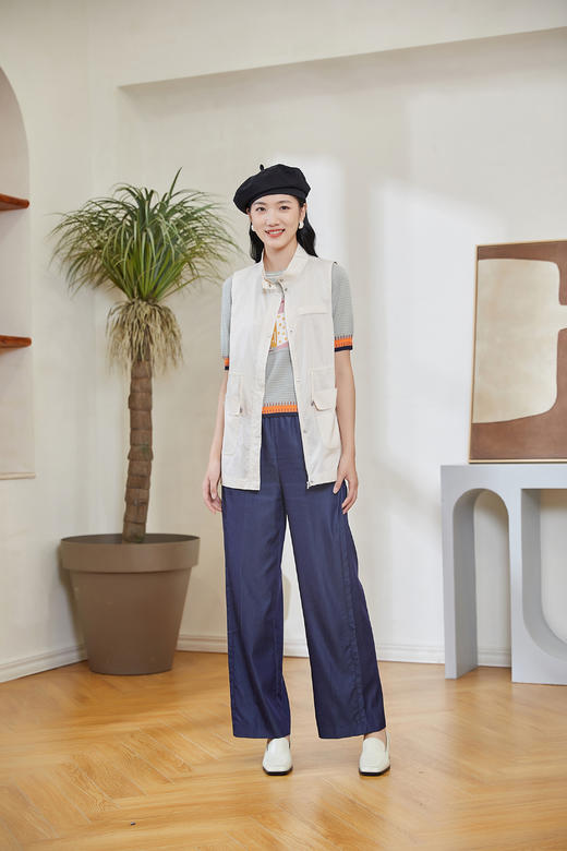 奇威【两色工装休闲马甲】H型版型无袖上衣0DB00027 商品图4