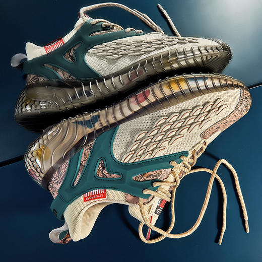 「三款配色！清爽飞织材质」国潮椰子鞋男休闲运动鞋 飞织网面软底跑步鞋新款潮流老爹鞋 商品图1