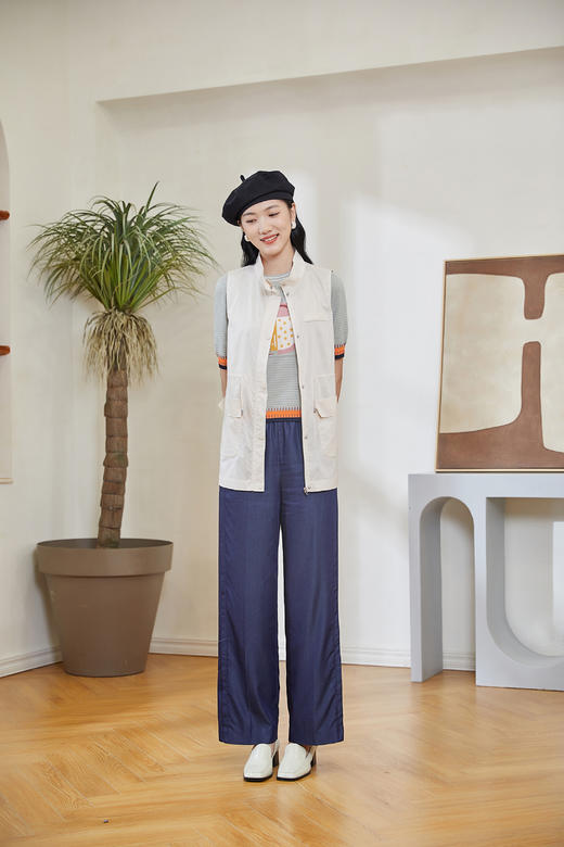 奇威【两色工装休闲马甲】H型版型无袖上衣0DB00027 商品图3