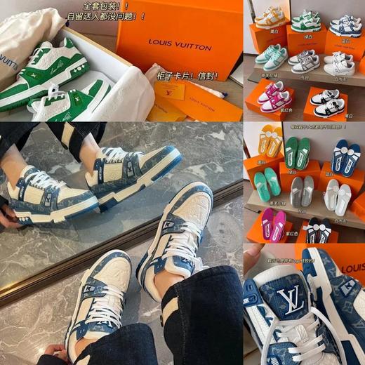 驴家 Trainer系列情侣鞋，简直太帅啦！！明星同款 小牛皮压花低帮休闲板鞋运动鞋 商品图0