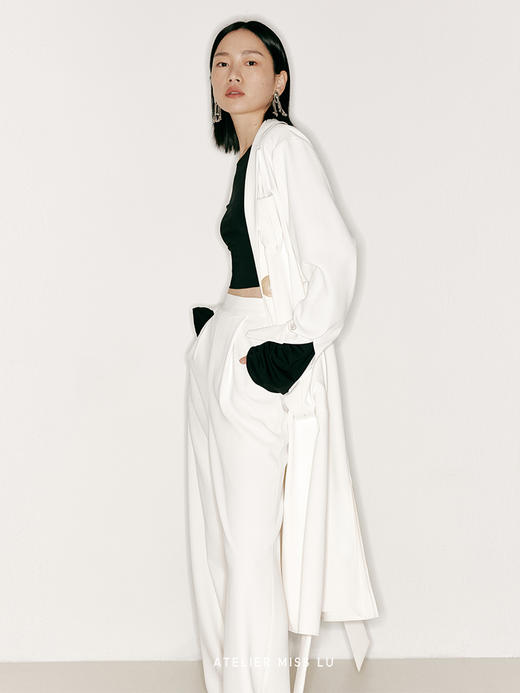 【浮云】垂感高腰阔腿裤/2300023 商品图3