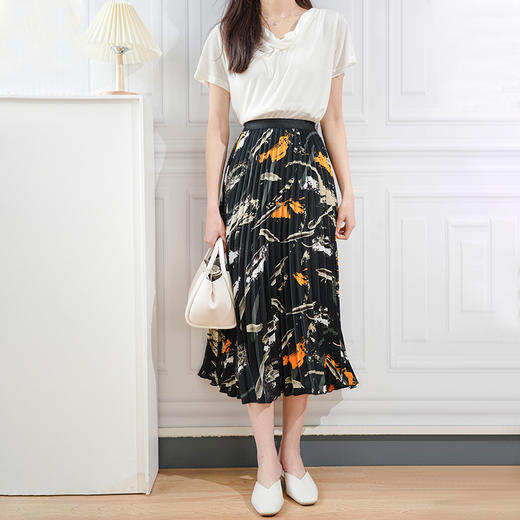 Avann油画色彩百褶裙 商品图6