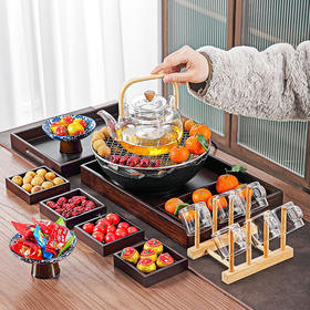 唐丰 围炉煮茶套装插电电陶炉 石浪电陶炉+烤网+优雅套装