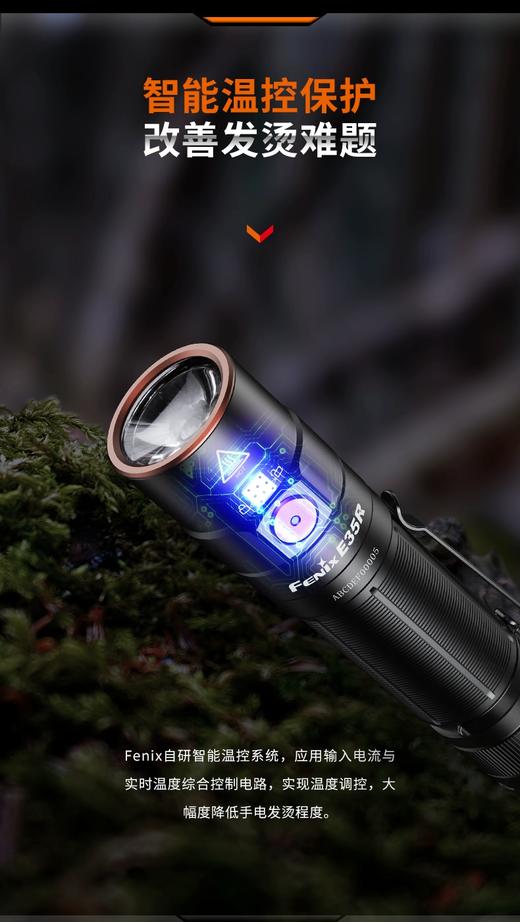 Fenix菲尼克斯E35R手电筒强光充电远射超亮巡逻户外便携战术手电 商品图4