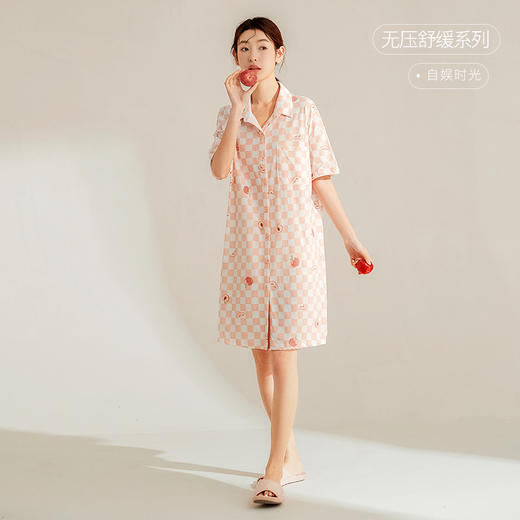 康妮雅睡衣女夏季女式短袖睡裙323622024 商品图0