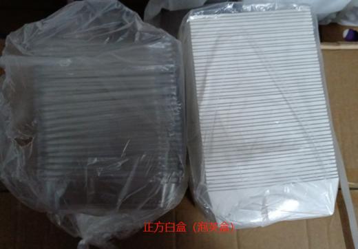正方白盒+盖套装（泡芙盒）  1000套/箱 商品图2